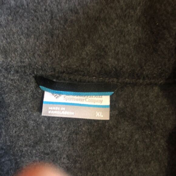 Columbia Fleece Vest Adult XLarge Gray Sleeveless Outdoors Zip Up - Picture 4 of 4